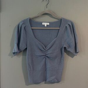 Express X Negin Mirselehi Women Cropped Ribbed Knit Top Size XS‎